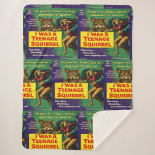 I was a teenage squirrel sherpa blanket