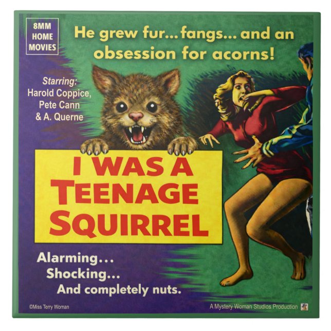 I was a teenage squirrel tile (Front)