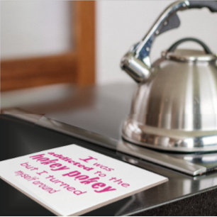 I was Addicted to the Hokey Pokey Typography Quote Tile