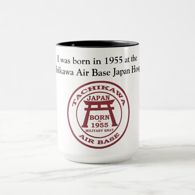 I was born in 1955 at the Tachikawa AB Japan  hosp Mug (Center)