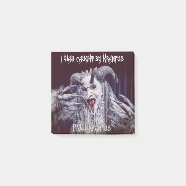 I Was Caught by Krampus Post-its Post-it Notes (Front)