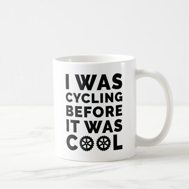 I Was Cycling Before It Was Cool Coffee Mug (Right)