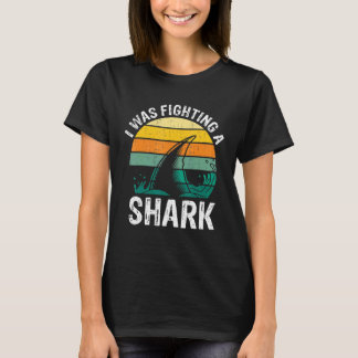 I Was Fighting A Shark Broken Leg 1 T-Shirt