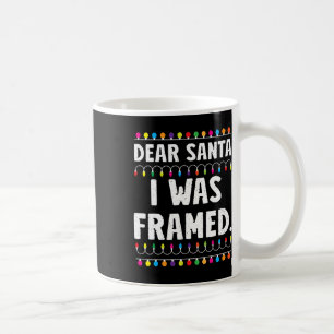 I Was Framed Funny Christmas Matching Family Pajam Coffee Mug