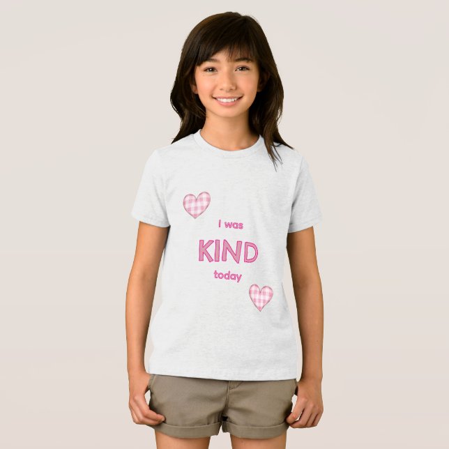 I was KIND today Tri-Blend Shirt (Front Full)