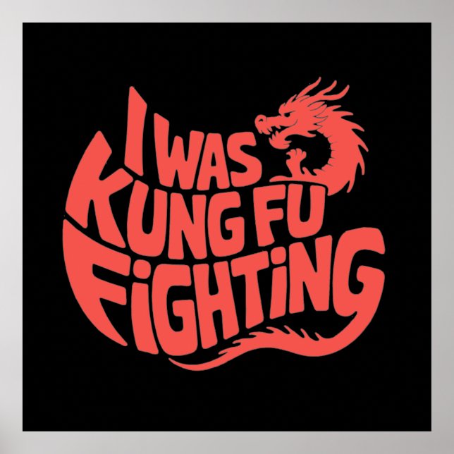I was kung fu fighting poster (Front)