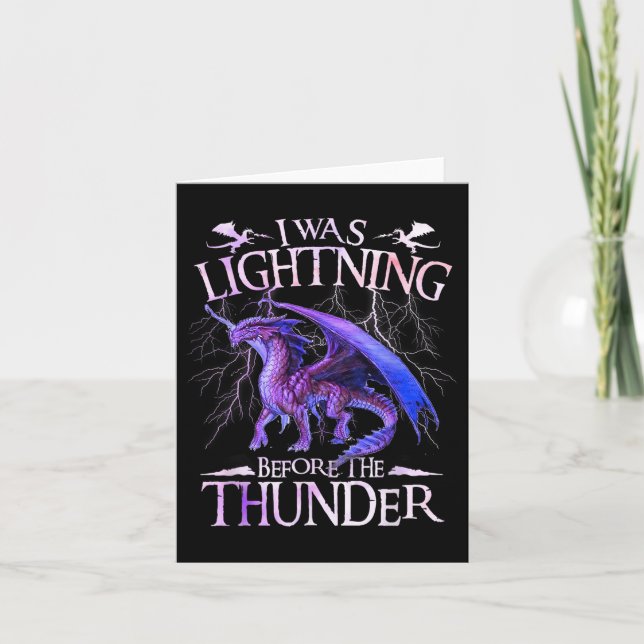 I Was Lightning Before The Thunder Dragons Lover M Card (Front)