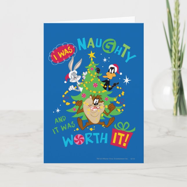 I Was Naughty Holiday Card (Front)