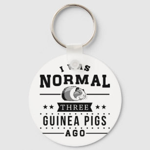 I Was Normal Three Guinea Pigs Ago Key Ring