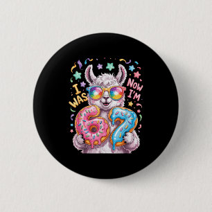 I was six i'm seven 6 7 llama 67 meme 7th birthday cm round badge