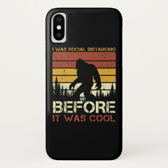 I Was Social Distancing Before It Was Cool Funny Case-Mate iPhone Case (Back)