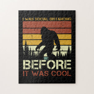 I Was Social Distancing Before It Was Cool Funny Jigsaw Puzzle