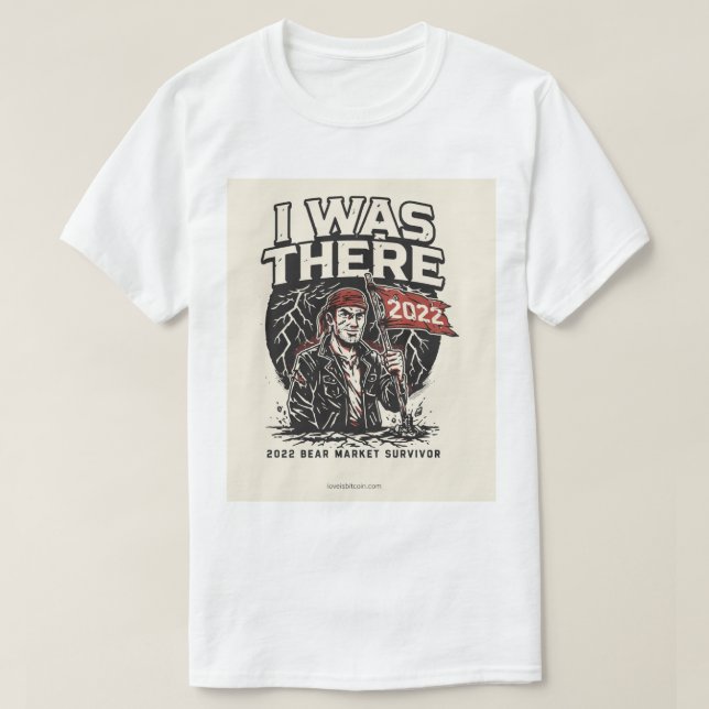 I WAS THERE - Bitcoin Men's T-Shirt (Design Front)