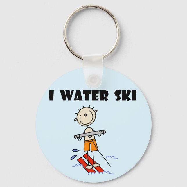 I Water Ski T-shirts and gifts Key Ring (Front)