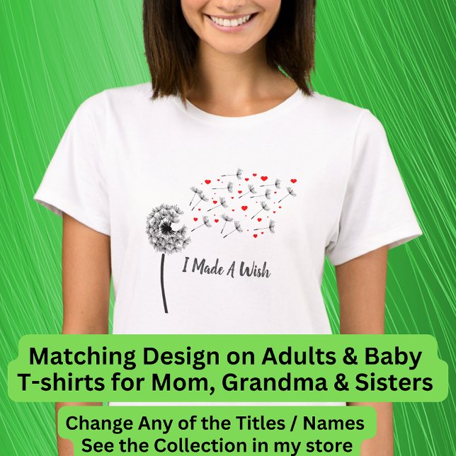 I (we she) Made a Wish! Dandelion Wishes Ladies    T-Shirt (Creator Uploaded)
