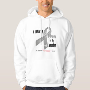 I Wear a Grey Ribbon For My Brother Hoodie