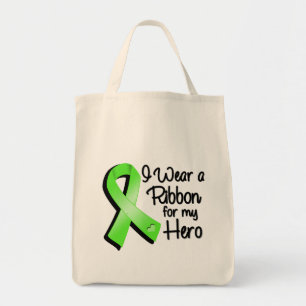 I Wear a Lime Green Ribbon For My Hero Tote Bag