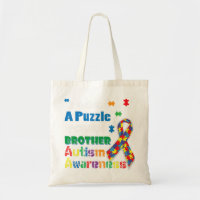 I Wear A Puzzle For My Brother Autism Awareness Sh