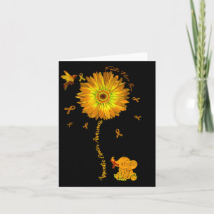 I Wear Amber For Someone Appendix Cancer Awareness Card