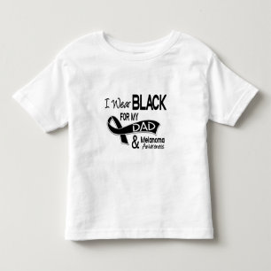 I Wear Black For My Dad 42 Melanoma Toddler T-Shirt