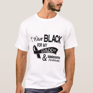 I Wear Black For My Daddy 42 Melanoma T-Shirt