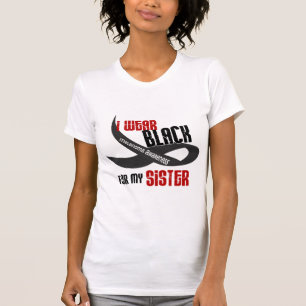 I Wear Black For My Sister 33 MELANOMA T-Shirt
