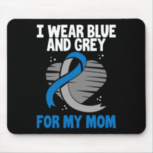 I Wear Blue And Grey For My Mum Diabetes Type 1 1 Mouse Pad