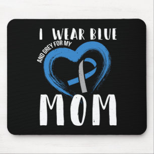 I Wear Blue And Grey For My Mum Diabetes Type 1  Mouse Pad