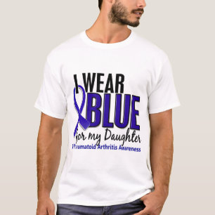 I Wear Blue Daughter Rheumatoid Arthritis RA T-Shirt