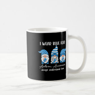 I Wear Blue For Autism Awareness Accept Understand Coffee Mug