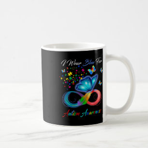 I Wear Blue For Autism Awareness - Autism Awarenes Coffee Mug
