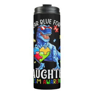 I Wear Blue For Autism Awareness, Autism Awareness Thermal Tumbler