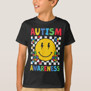 I Wear Blue For Autism Awareness Month Men Women K T-Shirt