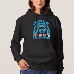 I Wear Blue For Brother Sister Diabetes Awareness Hoodie
