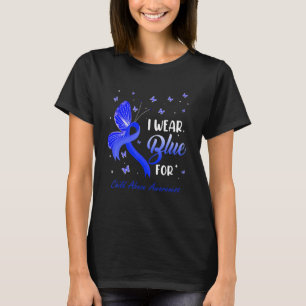 I Wear Blue For Child Abuse Awareness Ribbon T-Shirt