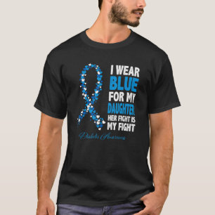 I Wear Blue For Granndma Her Fight Is My Fight Dia T-Shirt
