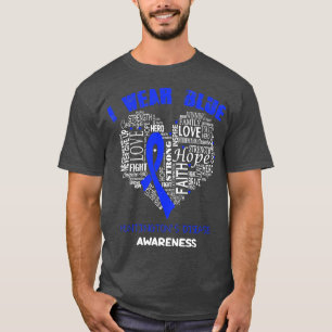 I Wear Blue For Huntingtons Disease Awareness Fait T-Shirt