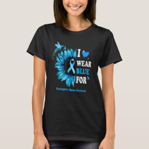 I Wear Blue For Huntington's Disease Awareness Sun T-Shirt