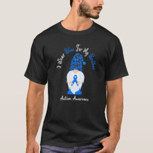 I Wear Blue For My Brother Autism Awareness Month T-Shirt