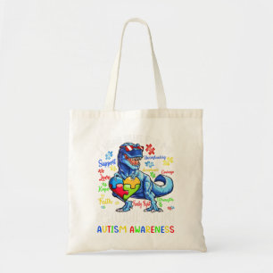 I Wear Blue For My Cousin Autism Awareness Tote Bag