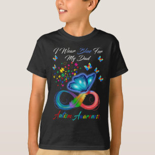 I Wear Blue For My Dad Autism Awareness T-Shirt