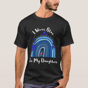I Wear Blue For My Daughter Diabetes Awareness Blu T-Shirt