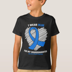 I Wear Blue For My Granddaughter Angelman Syndrome T-Shirt
