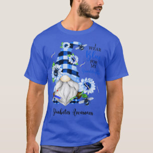 I Wear Blue for my Granddaughter Gnomie Diabetes A T-Shirt