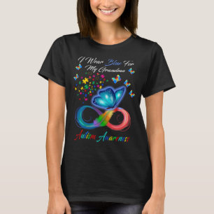 I Wear Blue For My Grandma Autism Awareness T-Shirt