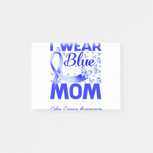I Wear Blue For My Mum Colon Cancer Awareness Post-it Notes