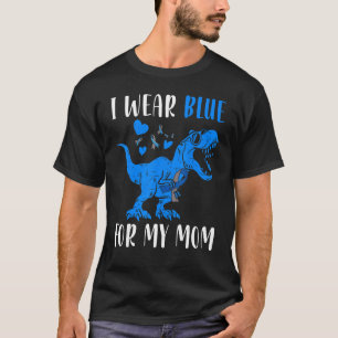 I Wear Blue For My Mum Rex Dino Diabetes Awareness T-Shirt