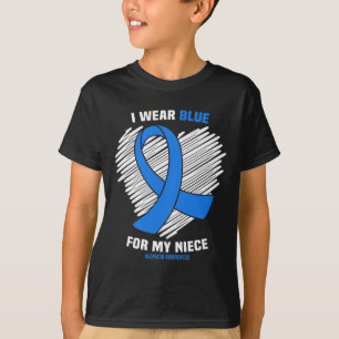 I Wear Blue For My Niece Alopecia Awareness  T-Shirt