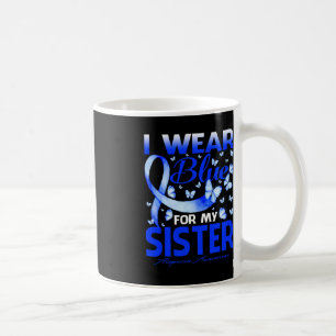 I Wear Blue For My Sister Alopecia Awareness Butte Coffee Mug