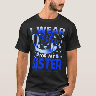 I Wear Blue For My Sister Alopecia Awareness Butte T-Shirt